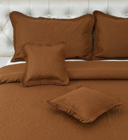 Elite 250 TC Cotton Double Solid Flat Bedsheet  (Pack of 1, Brown)